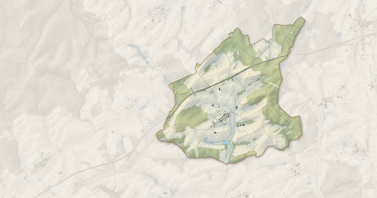 Portrait cartographique de Leintrey : relief, eau, forêts, bâti et voies, calculés à partir des données de l'IGN