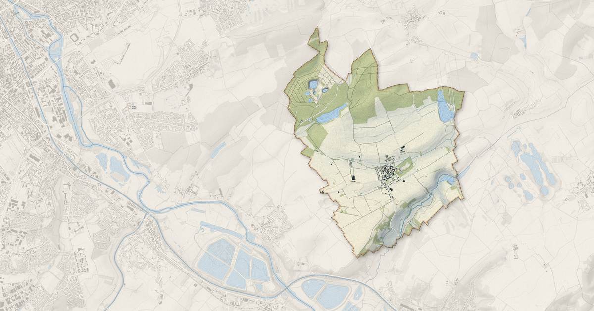 Portrait cartographique de Lenoncourt : relief, eau, forêts, bâti et voies, calculés à partir des données de l'IGN
