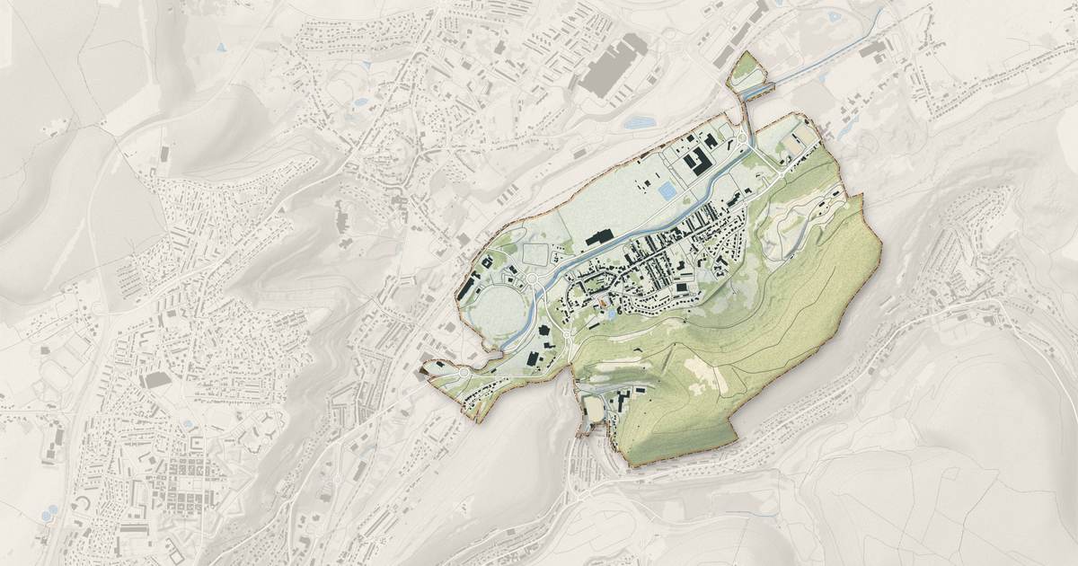 Portrait cartographique de Longlaville : relief, eau, forêts, bâti et voies, calculés à partir des données de l'IGN