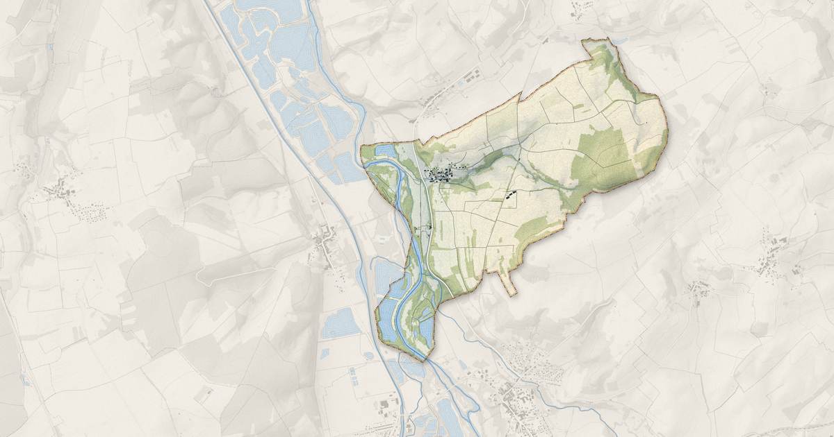 Portrait cartographique de Lorey : relief, eau, forêts, bâti et voies, calculés à partir des données de l'IGN