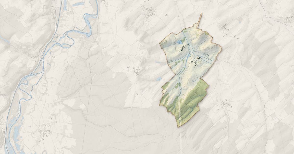 Portrait cartographique de Loromontzey : relief, eau, forêts, bâti et voies, calculés à partir des données de l'IGN