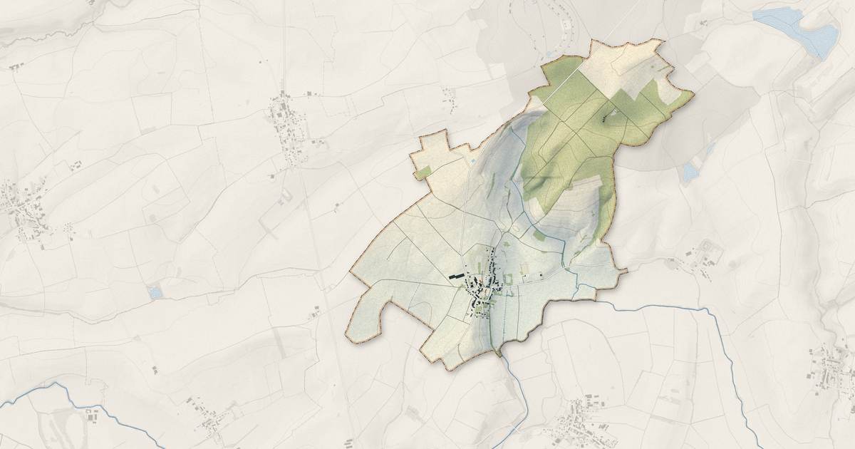 Portrait cartographique de Mailly-sur-Seille : relief, eau, forêts, bâti et voies, calculés à partir des données de l'IGN
