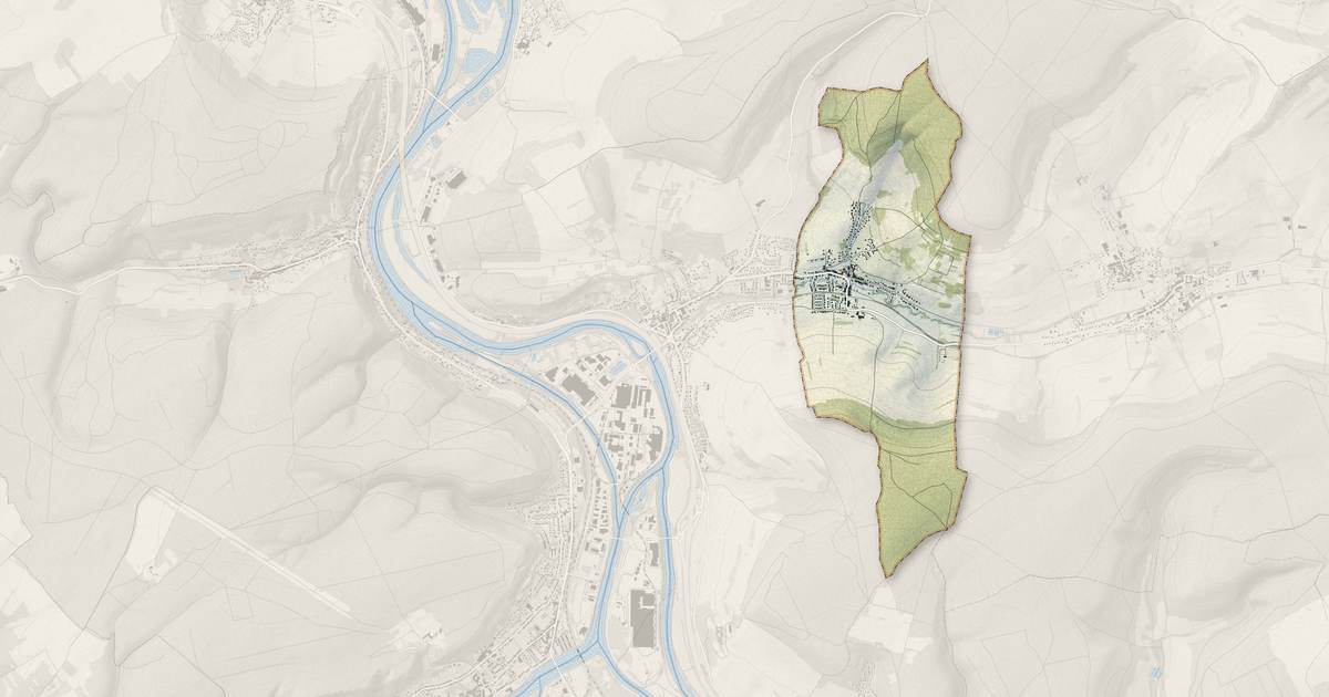 Portrait cartographique de Malleloy : relief, eau, forêts, bâti et voies, calculés à partir des données de l'IGN