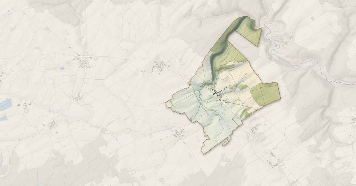 Portrait cartographique de Manonville : relief, eau, forêts, bâti et voies, calculés à partir des données de l'IGN