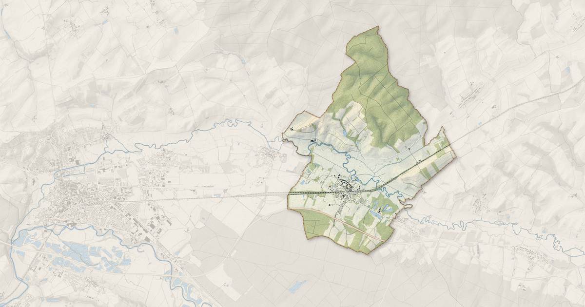 Portrait cartographique de Marainviller : relief, eau, forêts, bâti et voies, calculés à partir des données de l'IGN