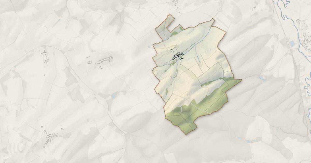 Portrait cartographique de Mattexey : relief, eau, forêts, bâti et voies, calculés à partir des données de l'IGN