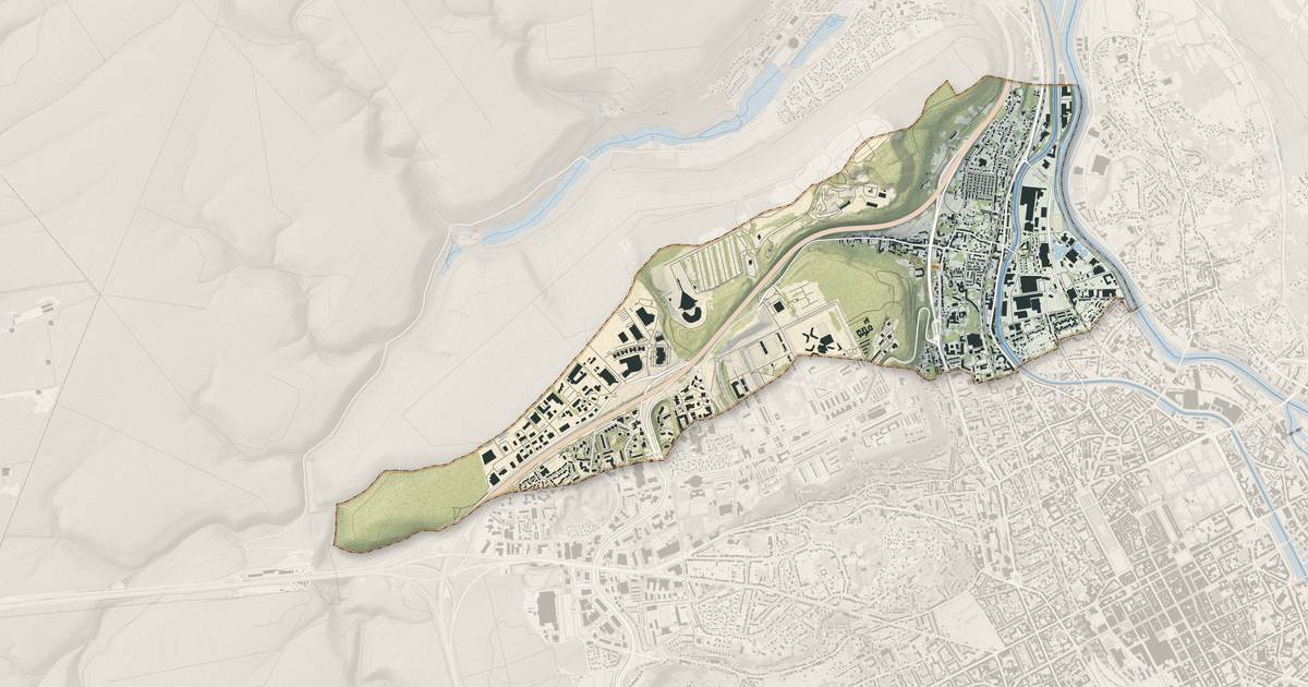 Portrait cartographique de Maxéville : relief, eau, forêts, bâti et voies, calculés à partir des données de l'IGN