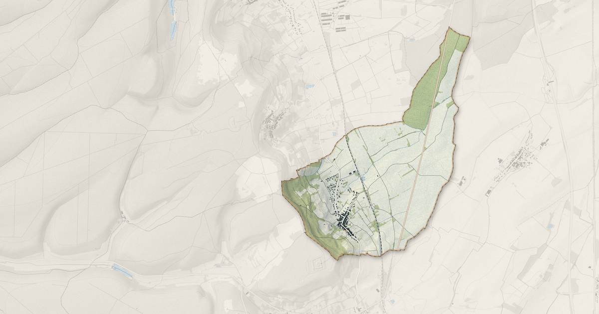 Portrait cartographique de Mont-le-Vignoble : relief, eau, forêts, bâti et voies, calculés à partir des données de l'IGN