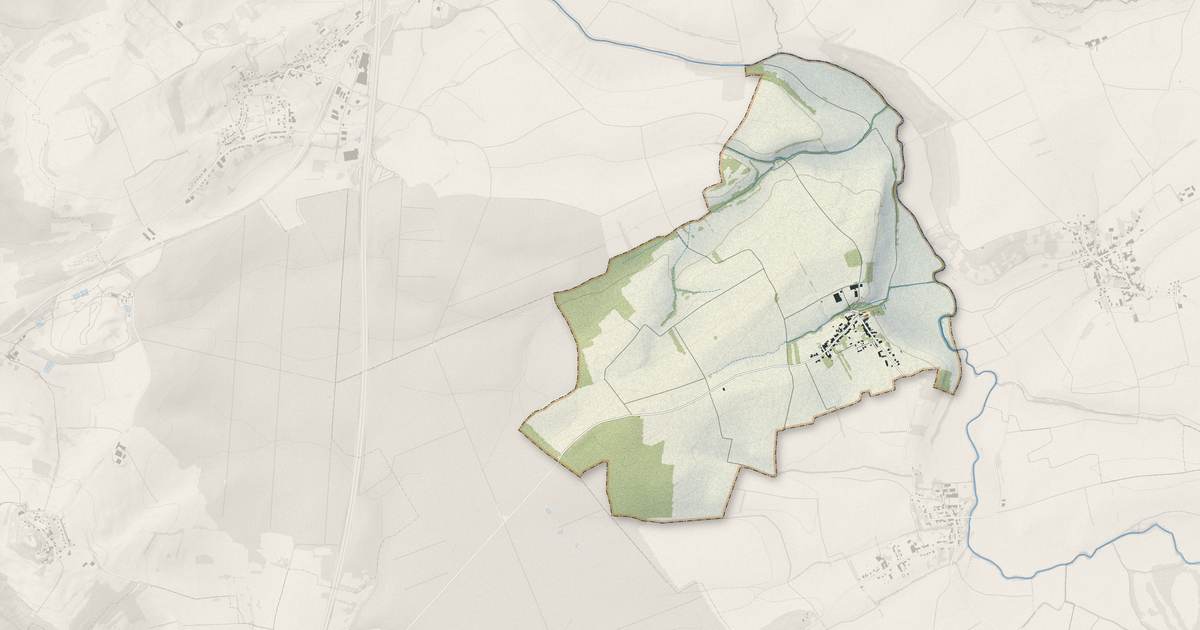 Portrait cartographique de Morville-sur-Seille : relief, eau, forêts, bâti et voies, calculés à partir des données de l'IGN