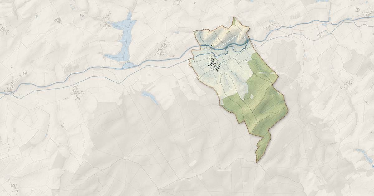 Portrait cartographique de Mouacourt : relief, eau, forêts, bâti et voies, calculés à partir des données de l'IGN