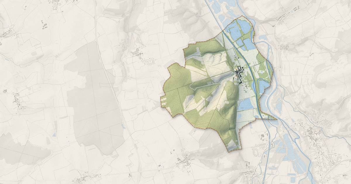 Portrait cartographique de Neuviller-sur-Moselle : relief, eau, forêts, bâti et voies, calculés à partir des données de l'IGN
