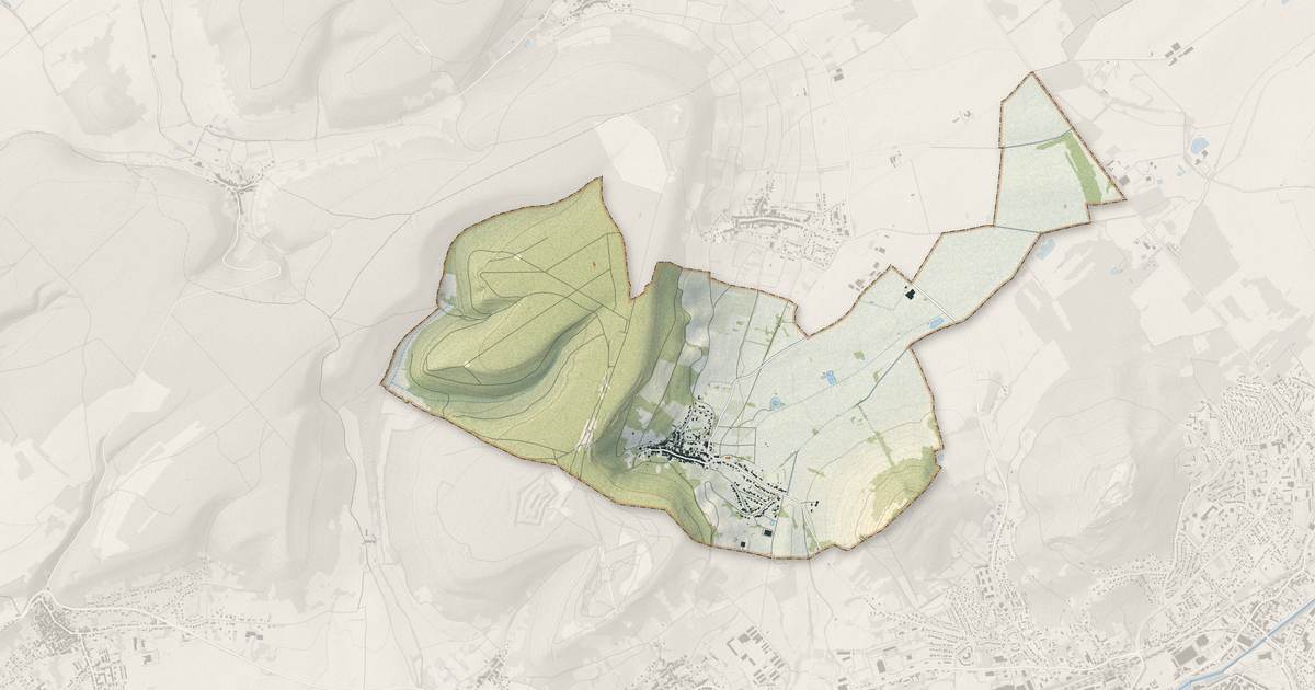 Portrait cartographique de Pagney-derrière-Barine : relief, eau, forêts, bâti et voies, calculés à partir des données de l'IGN