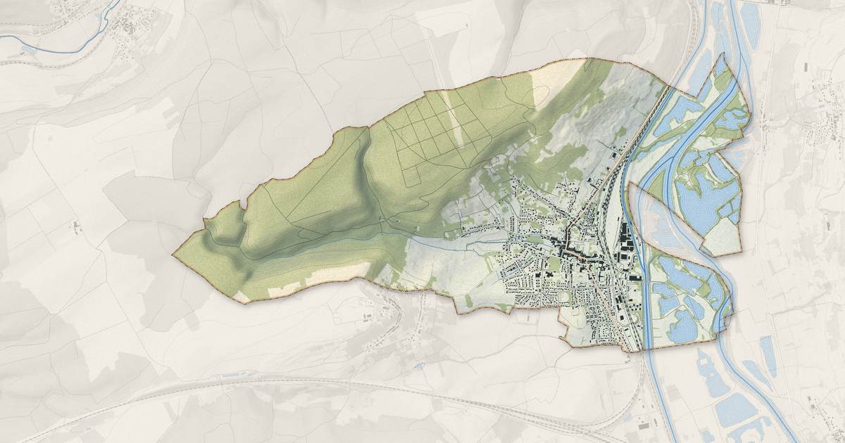 Portrait cartographique de Pagny-sur-Moselle : relief, eau, forêts, bâti et voies, calculés à partir des données de l'IGN