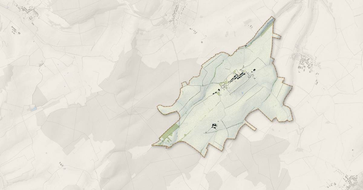 Portrait cartographique de Parey-Saint-Césaire : relief, eau, forêts, bâti et voies, calculés à partir des données de l'IGN
