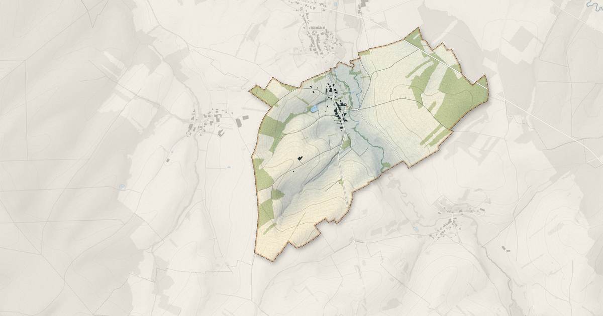 Portrait cartographique de Réclonville : relief, eau, forêts, bâti et voies, calculés à partir des données de l'IGN
