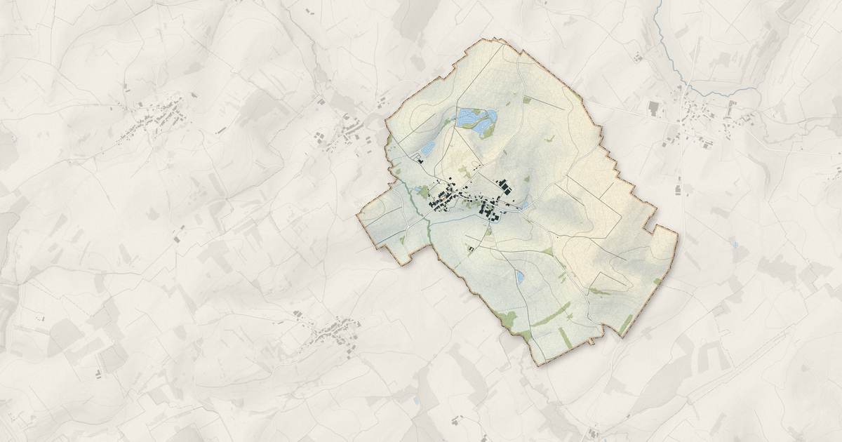Portrait cartographique de Reherrey : relief, eau, forêts, bâti et voies, calculés à partir des données de l'IGN