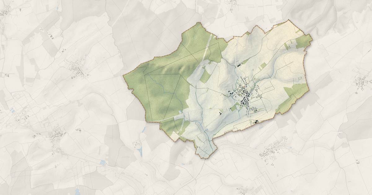 Portrait cartographique de Réméréville : relief, eau, forêts, bâti et voies, calculés à partir des données de l'IGN