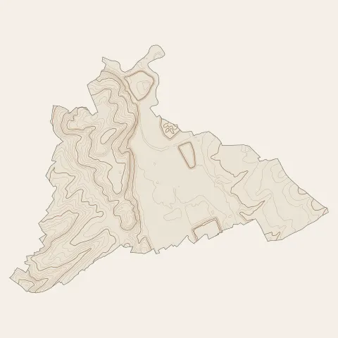Rosières-aux-Salines : courbes de niveau