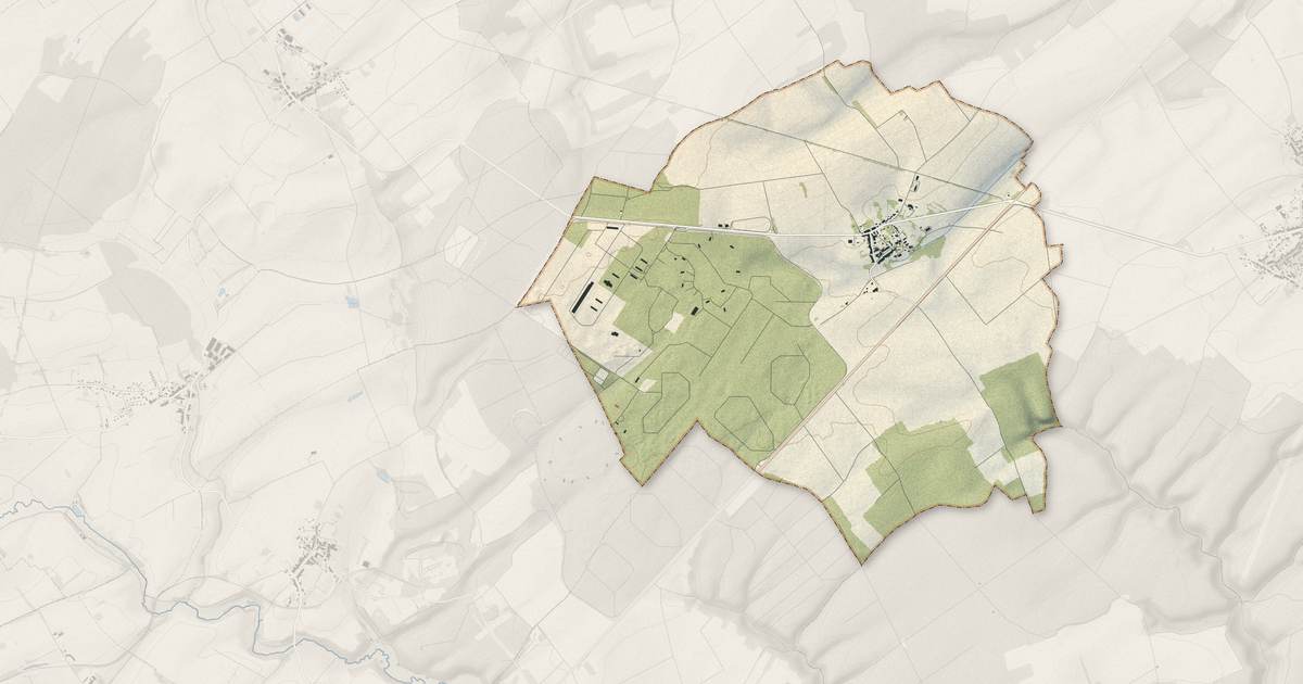 Portrait cartographique de Rosières-en-Haye : relief, eau, forêts, bâti et voies, calculés à partir des données de l'IGN