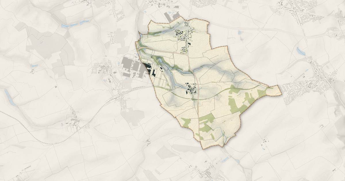 Portrait cartographique de Saint-Ail : relief, eau, forêts, bâti et voies, calculés à partir des données de l'IGN