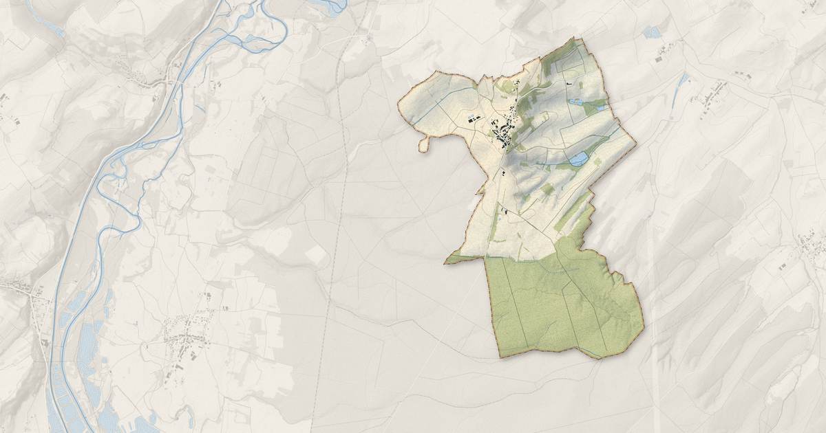 Portrait cartographique de Saint-Germain : relief, eau, forêts, bâti et voies, calculés à partir des données de l'IGN