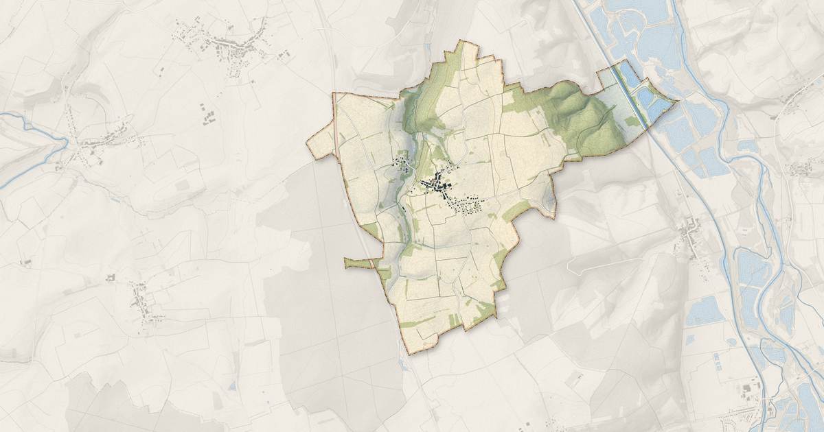 Portrait cartographique de Saint-Remimont : relief, eau, forêts, bâti et voies, calculés à partir des données de l'IGN