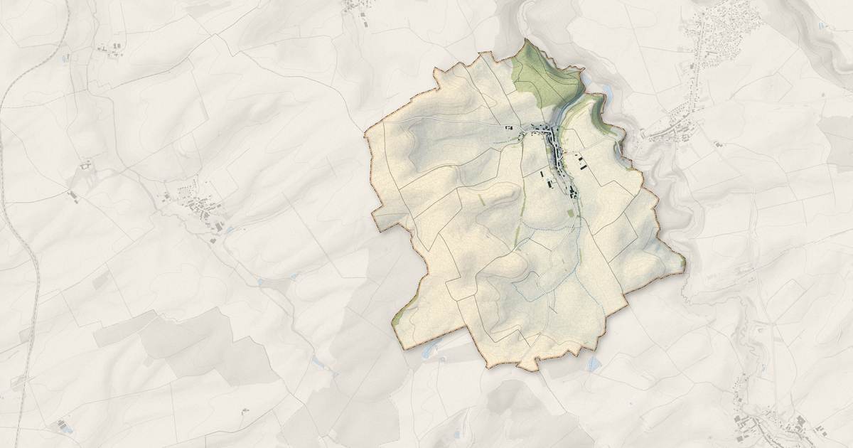 Portrait cartographique de Saint-Supplet : relief, eau, forêts, bâti et voies, calculés à partir des données de l'IGN