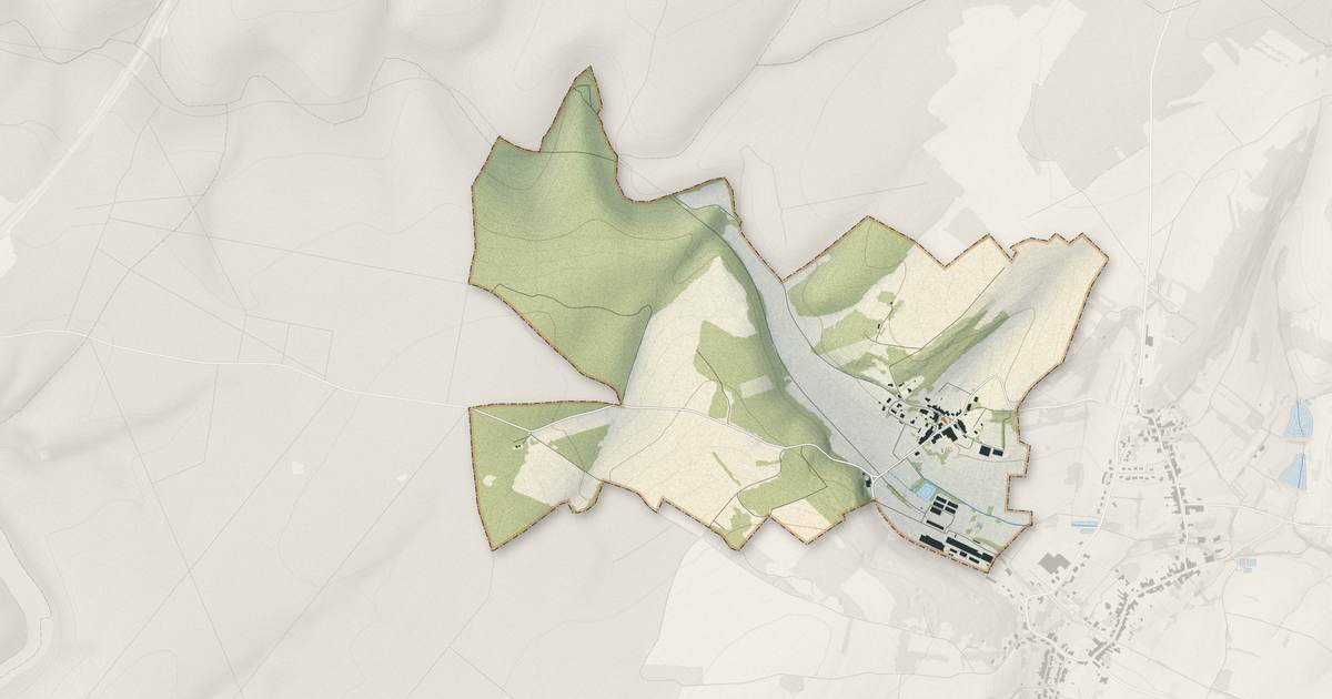 Portrait cartographique de Saulxerotte : relief, eau, forêts, bâti et voies, calculés à partir des données de l'IGN