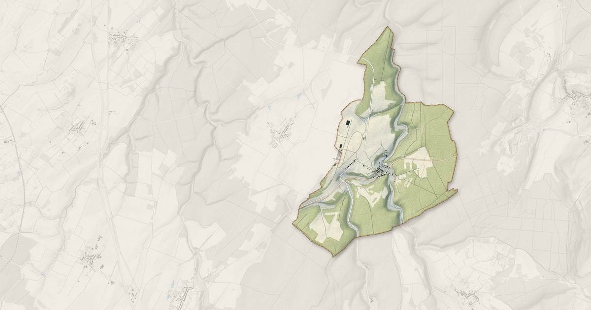 Portrait cartographique de Thuilley-aux-Groseilles : relief, eau, forêts, bâti et voies, calculés à partir des données de l'IGN