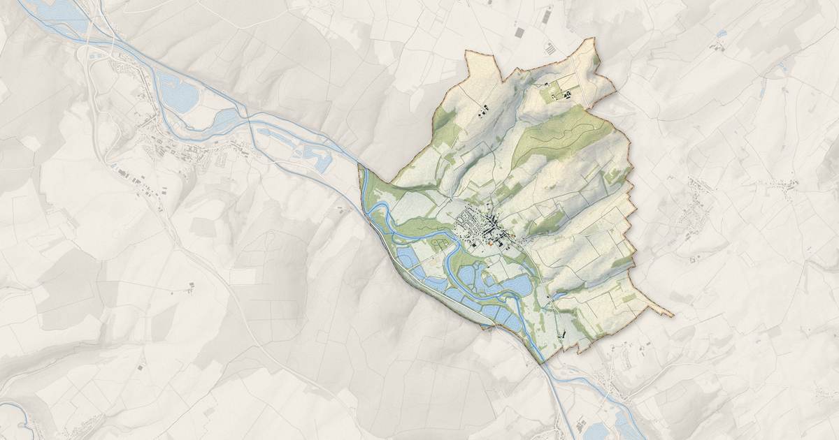 Portrait cartographique de Tonnoy : relief, eau, forêts, bâti et voies, calculés à partir des données de l'IGN