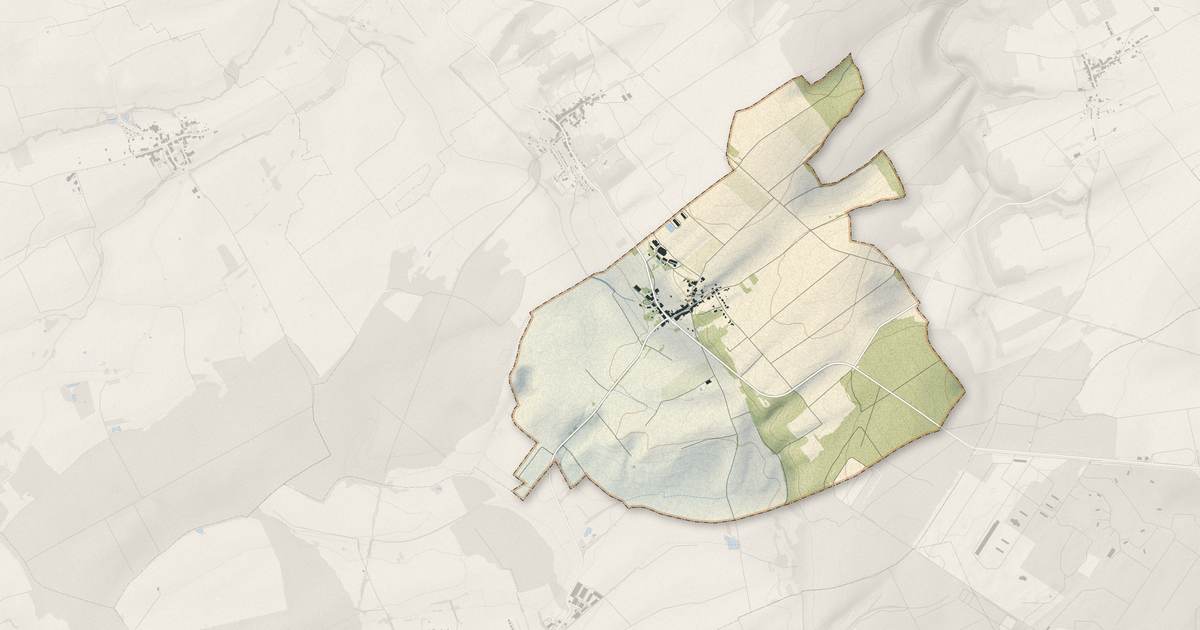 Portrait cartographique de Tremblecourt : relief, eau, forêts, bâti et voies, calculés à partir des données de l'IGN