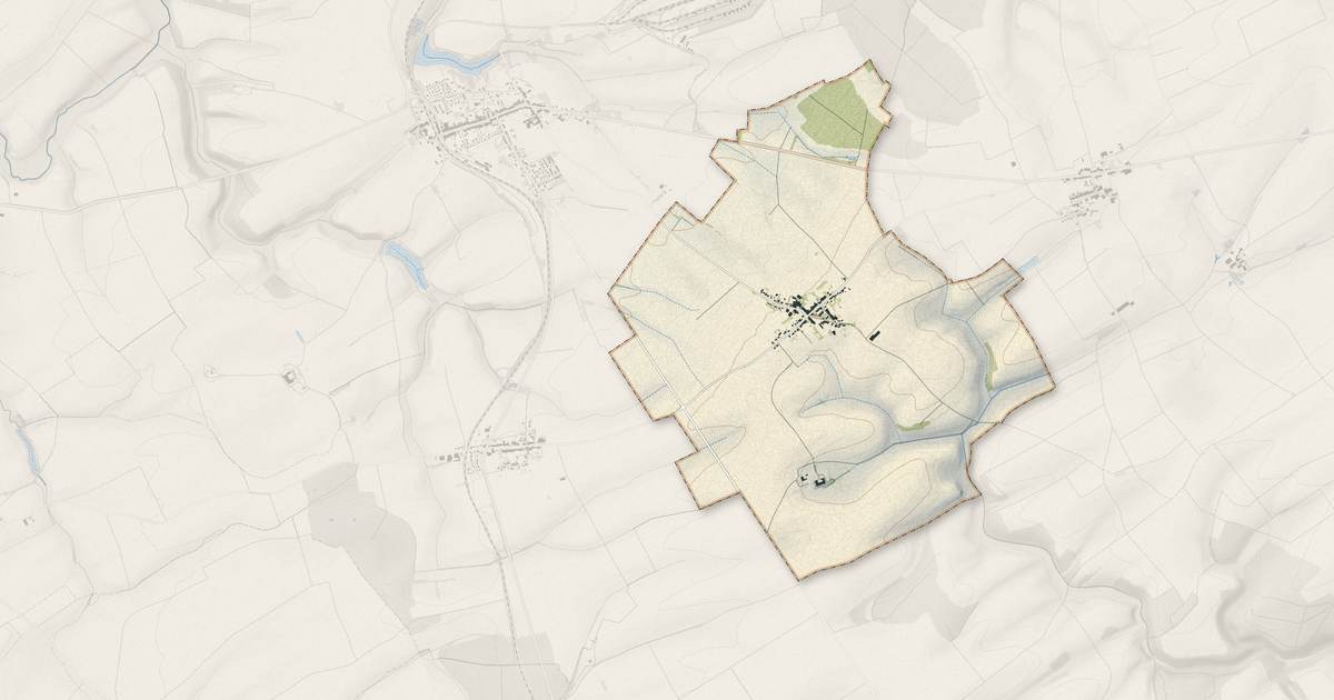 Portrait cartographique de Tronville : relief, eau, forêts, bâti et voies, calculés à partir des données de l'IGN