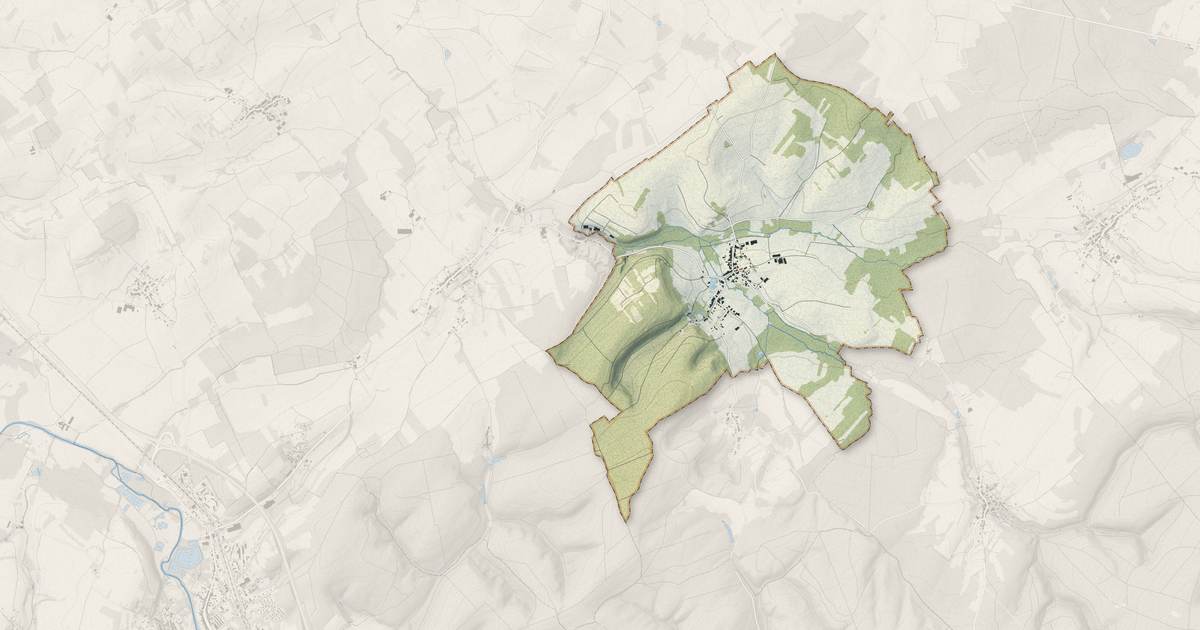 Portrait cartographique de Vacqueville : relief, eau, forêts, bâti et voies, calculés à partir des données de l'IGN