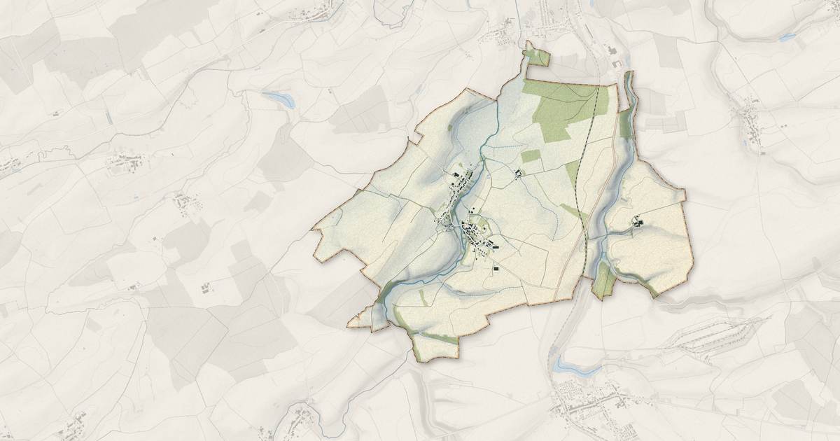 Portrait cartographique de Ville-sur-Yron : relief, eau, forêts, bâti et voies, calculés à partir des données de l'IGN
