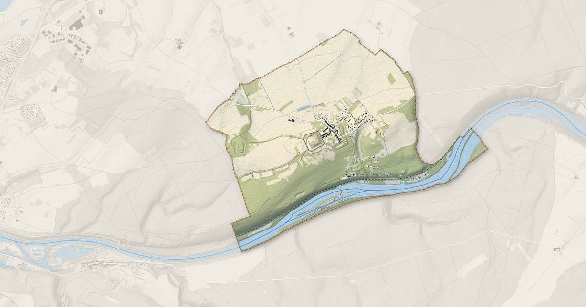 Portrait cartographique de Villey-le-Sec : relief, eau, forêts, bâti et voies, calculés à partir des données de l'IGN