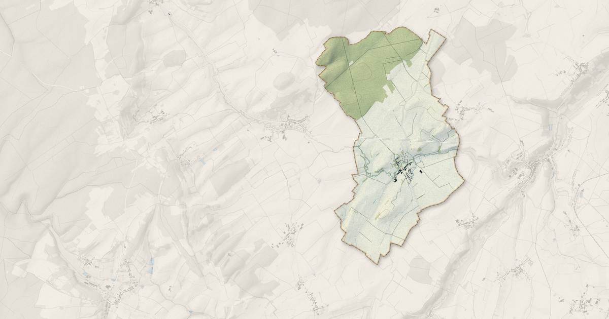 Portrait cartographique de Vitrey : relief, eau, forêts, bâti et voies, calculés à partir des données de l'IGN