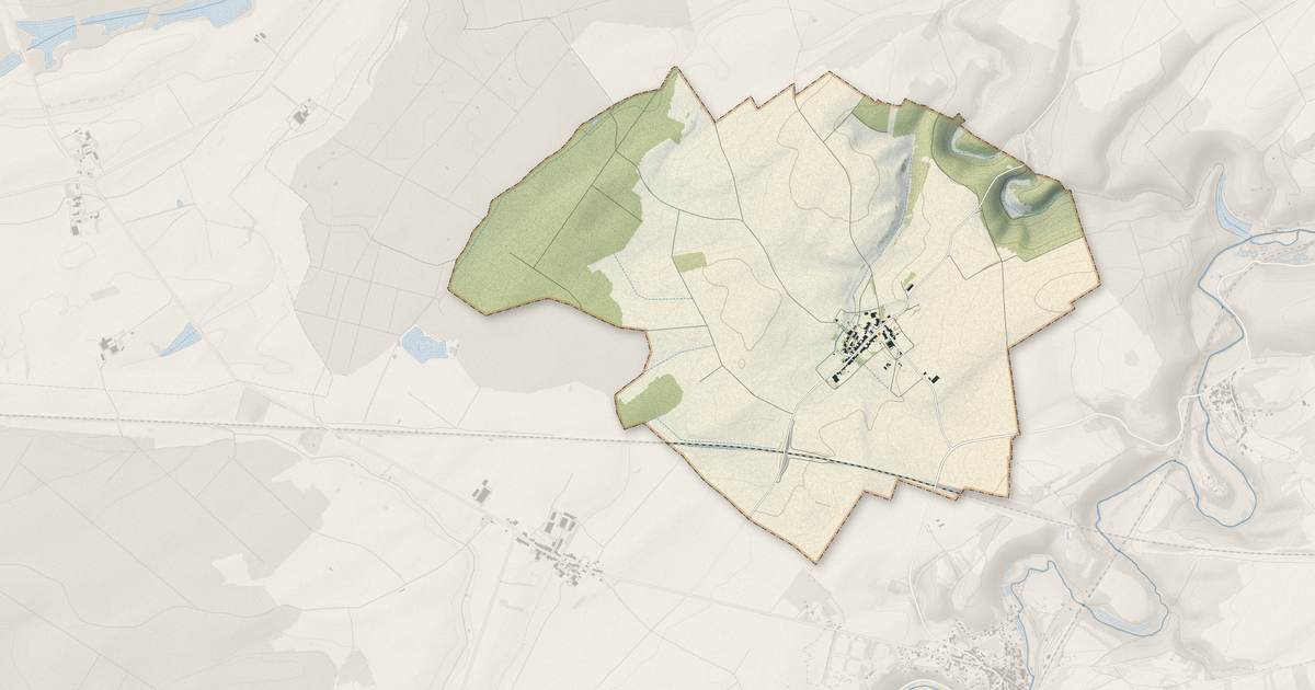 Portrait cartographique de Xammes : relief, eau, forêts, bâti et voies, calculés à partir des données de l'IGN