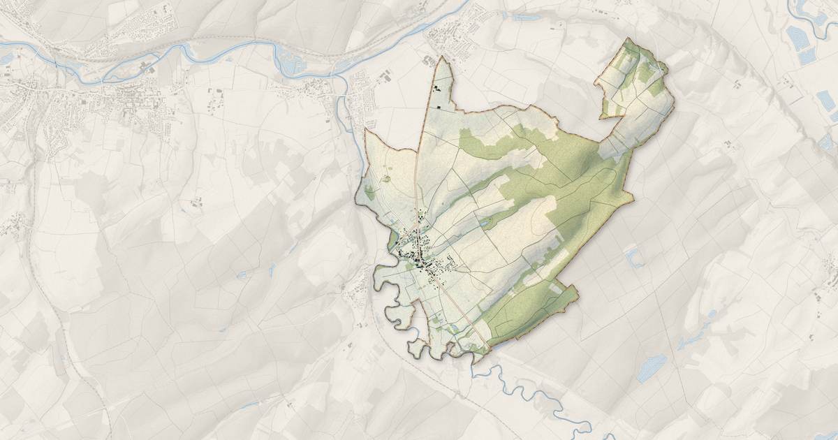 Portrait cartographique de Xermaménil : relief, eau, forêts, bâti et voies, calculés à partir des données de l'IGN