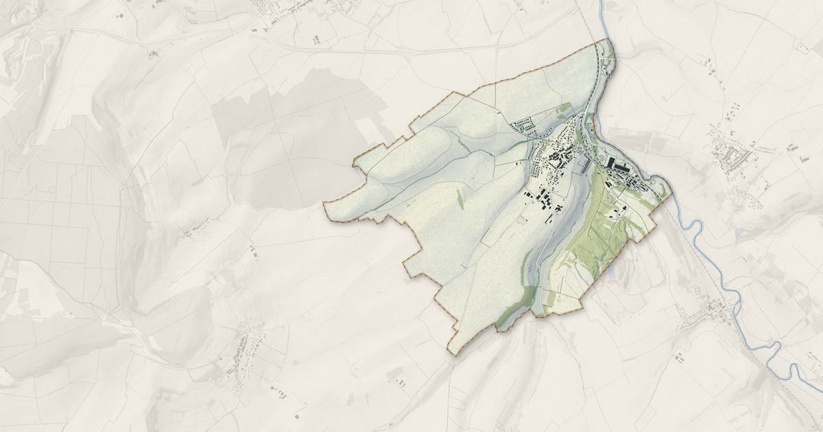 Portrait cartographique de Xeuilley : relief, eau, forêts, bâti et voies, calculés à partir des données de l'IGN