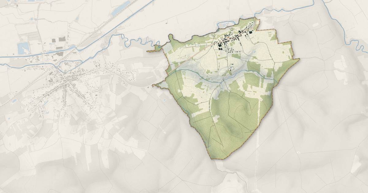 Portrait cartographique de Andernay : relief, eau, forêts, bâti et voies, calculés à partir des données de l'IGN