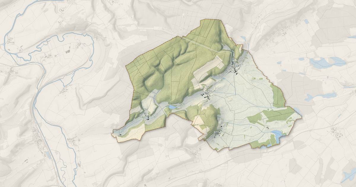Portrait cartographique de Apremont-la-Forêt : relief, eau, forêts, bâti et voies, calculés à partir des données de l'IGN
