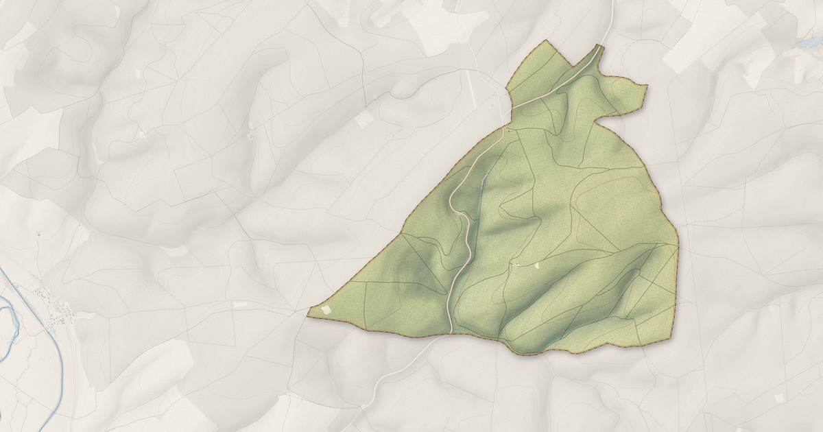Portrait cartographique de Beaumont-en-Verdunois : relief, eau, forêts, bâti et voies, calculés à partir des données de l'IGN