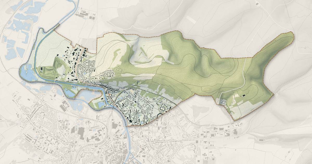 Portrait cartographique de Belleville-sur-Meuse : relief, eau, forêts, bâti et voies, calculés à partir des données de l'IGN