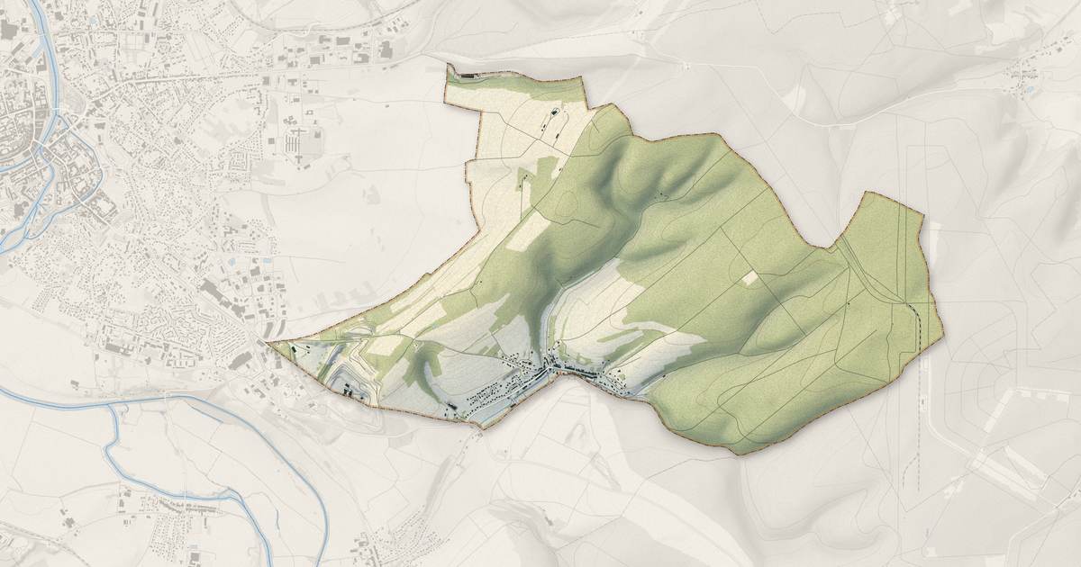 Portrait cartographique de Belrupt-en-Verdunois : relief, eau, forêts, bâti et voies, calculés à partir des données de l'IGN