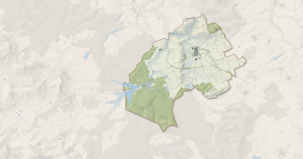 Portrait cartographique de Billy-sous-Mangiennes : relief, eau, forêts, bâti et voies, calculés à partir des données de l'IGN