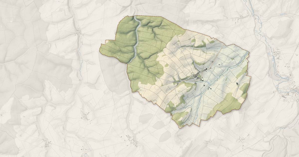 Portrait cartographique de Bonnet : relief, eau, forêts, bâti et voies, calculés à partir des données de l'IGN