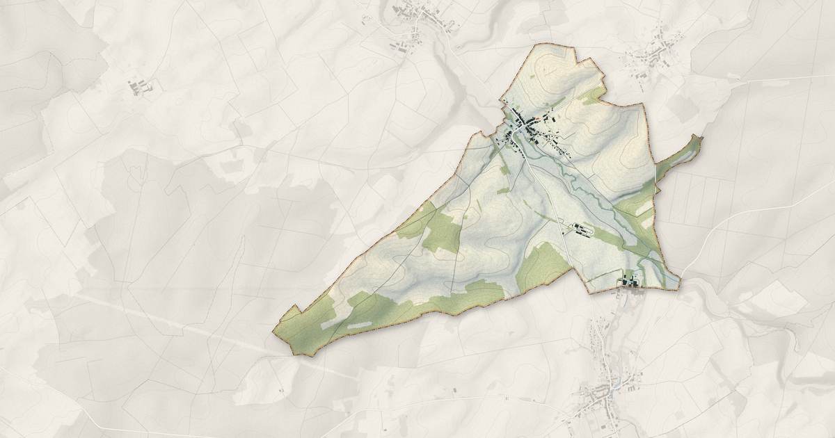 Portrait cartographique de Le Bouchon-sur-Saulx : relief, eau, forêts, bâti et voies, calculés à partir des données de l'IGN