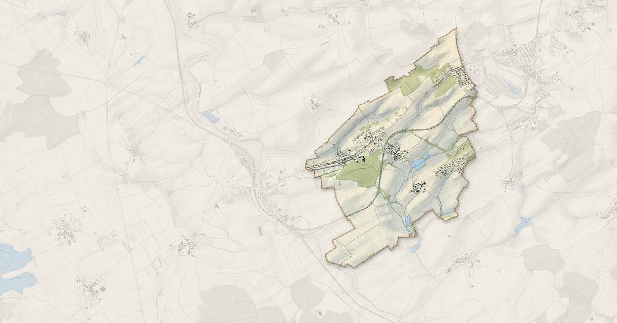 Portrait cartographique de Bouligny : relief, eau, forêts, bâti et voies, calculés à partir des données de l'IGN