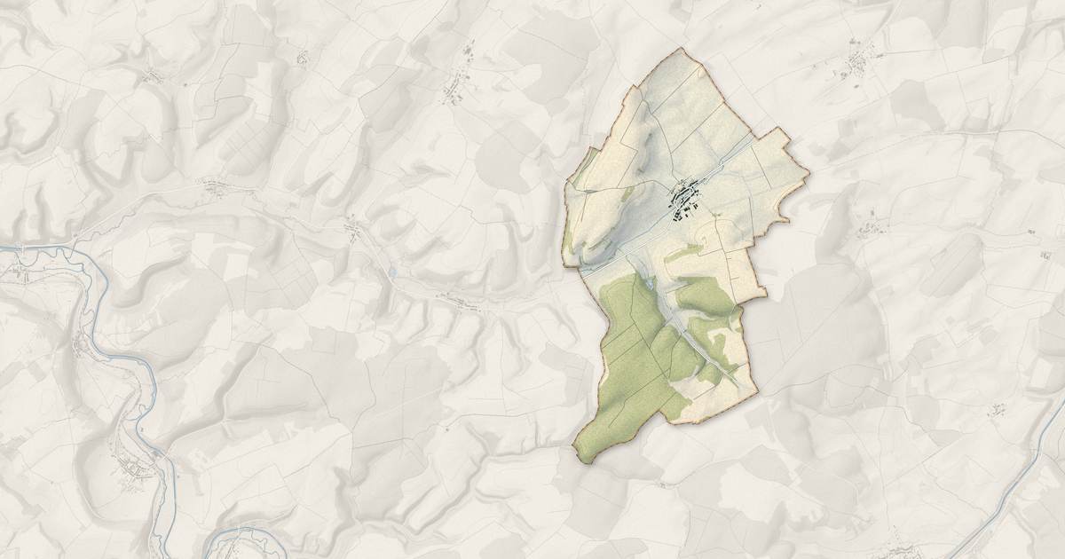 Portrait cartographique de Bovée-sur-Barboure : relief, eau, forêts, bâti et voies, calculés à partir des données de l'IGN