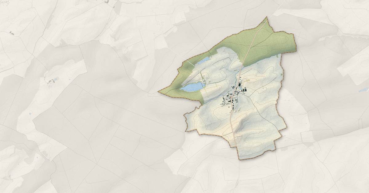 Portrait cartographique de Braquis : relief, eau, forêts, bâti et voies, calculés à partir des données de l'IGN